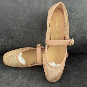Stuart Weitzman Bareitall Mary Jane Mesh Flat (Women)